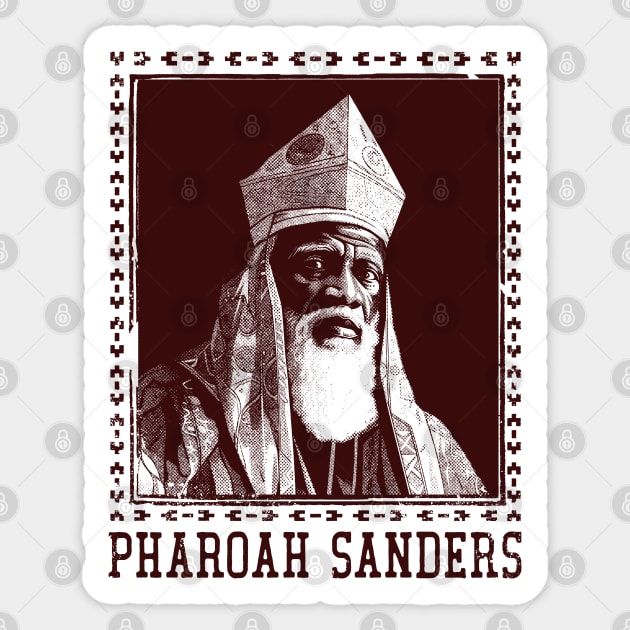 Pharoah Sanders -- Original Retro Fan Design Sticker by DankFutura